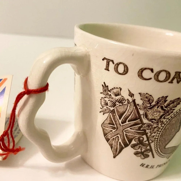 Vintage 1977 Royal Silver Jubilee Mason  Ironstone Mug Set of 2 England Crazing - Picture 12 of 16